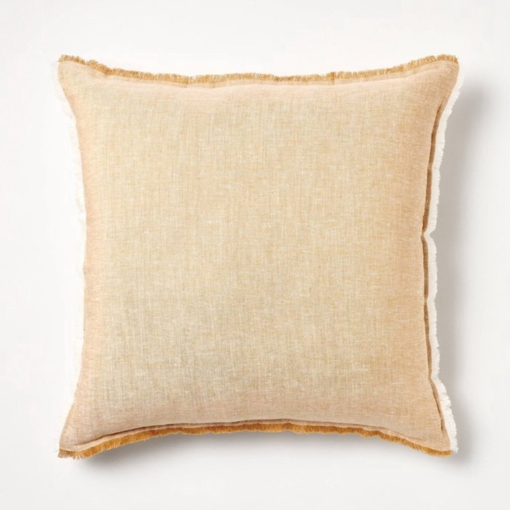 Oversized reversible linen throw pillow threshold studio McGee